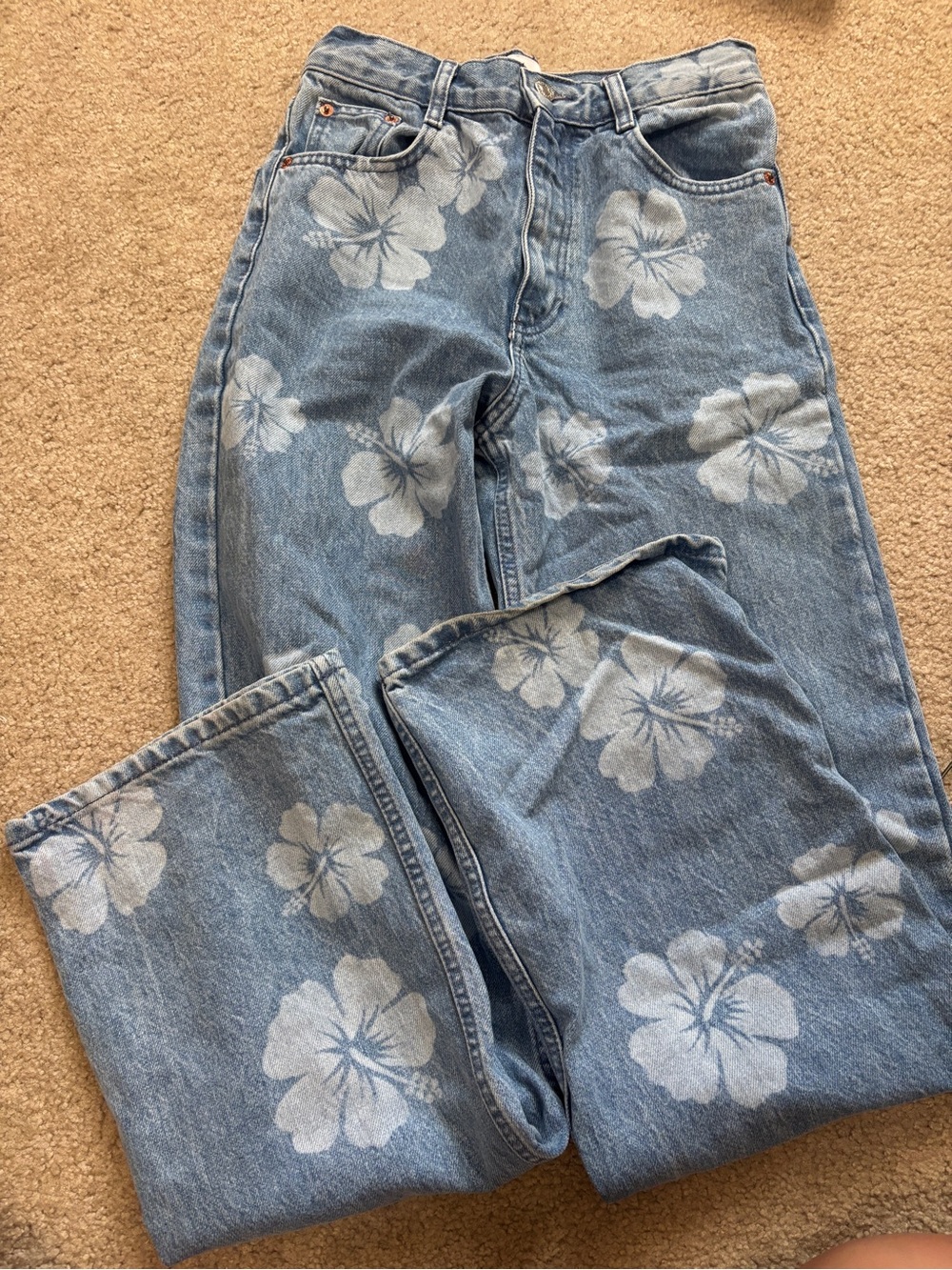Zara Light Blue Denim Jeans